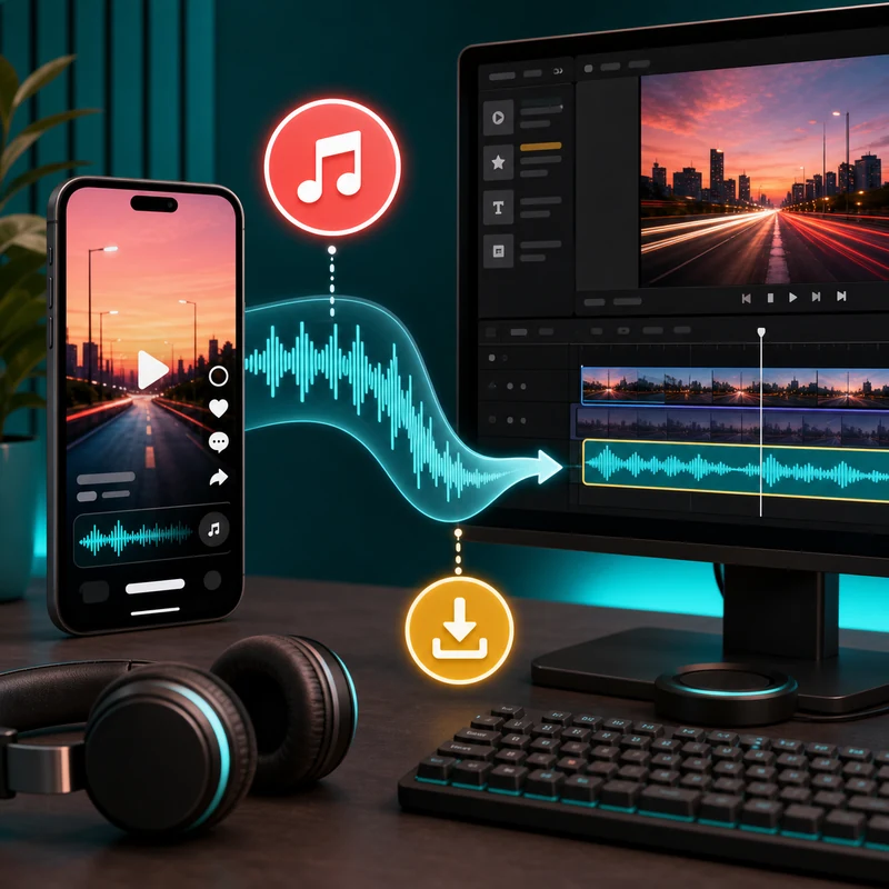 Cách lấy nhạc TikTok qua CapCut để edit video