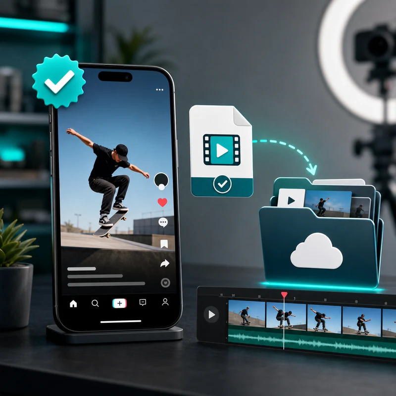 Cách tải video TikTok của mình đã đăng không logo thành file MP4 sạch