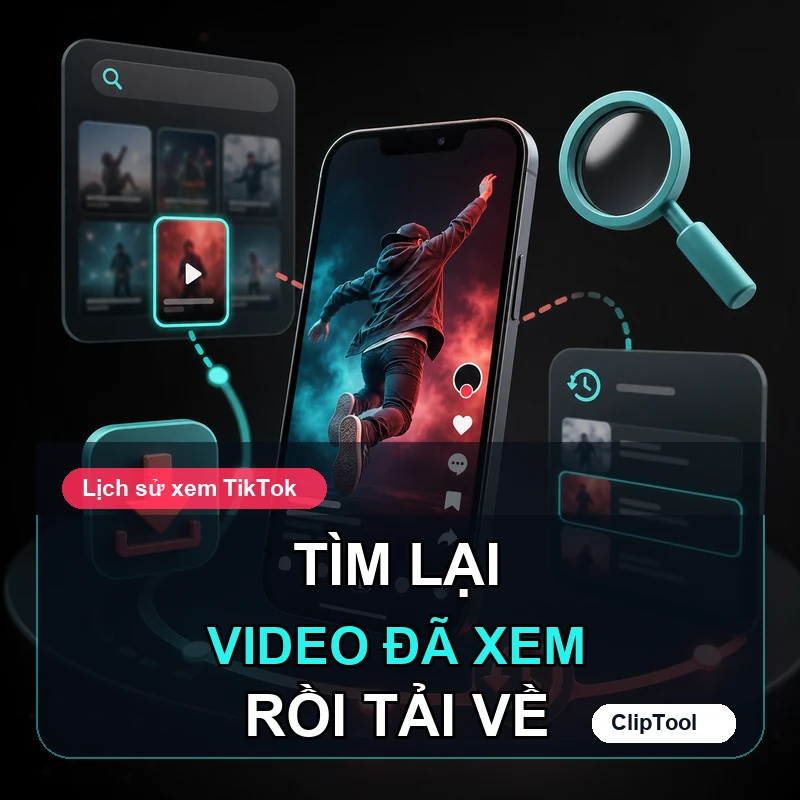 Cách tìm lại video TikTok đã xem rồi tải về bằng link công khai