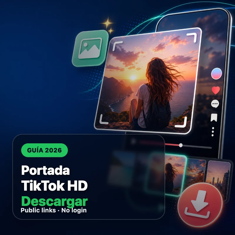 Cómo descargar la portada de un video de TikTok en HD con enlace público