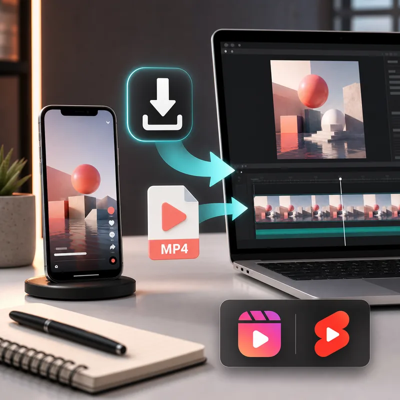 Workflow for downloading your own TikTok videos without watermark as a clean MP4 file