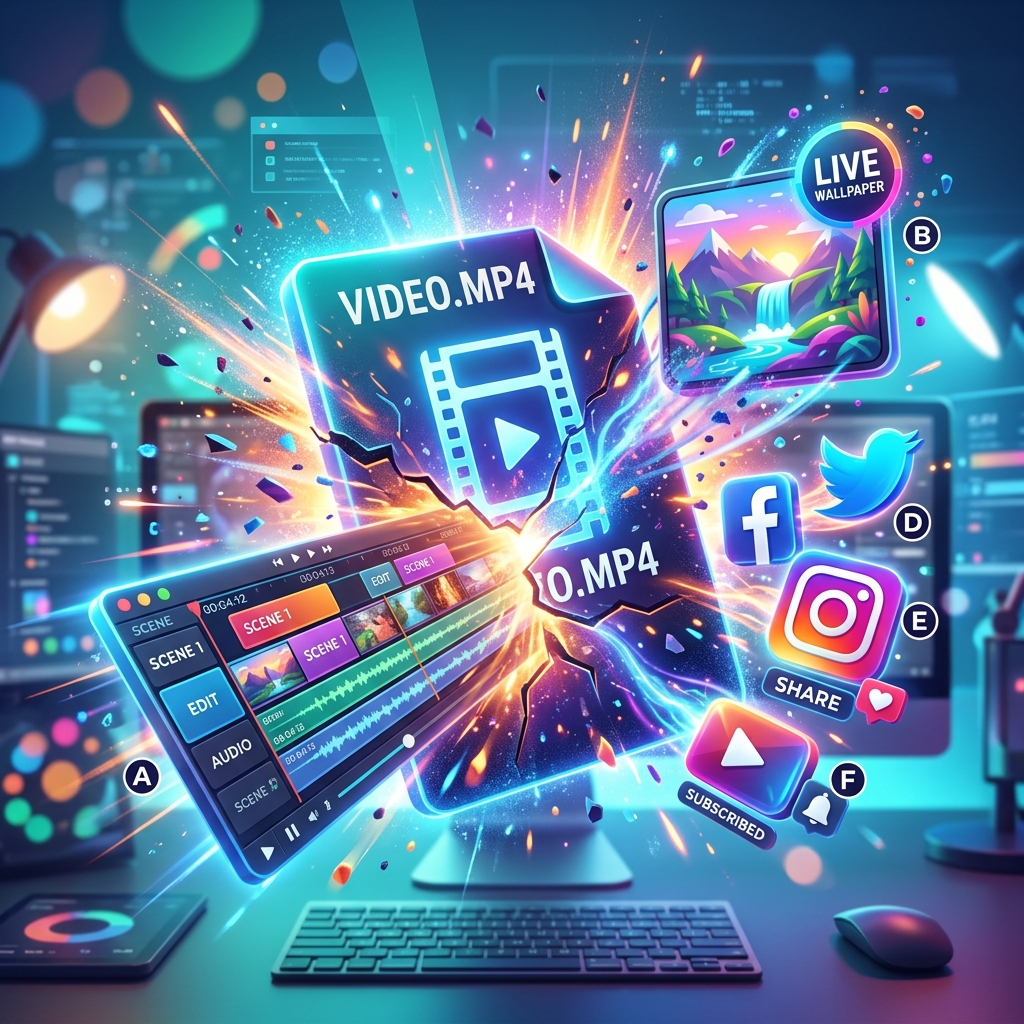 Sáng tạo vô hạn với video TikTok tải về: Hình nền động, Edit video, Mạng xã hội
